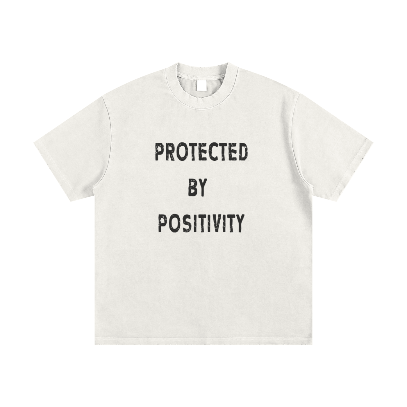 “Protected by Positivity”Heavyweight Vintage Tee