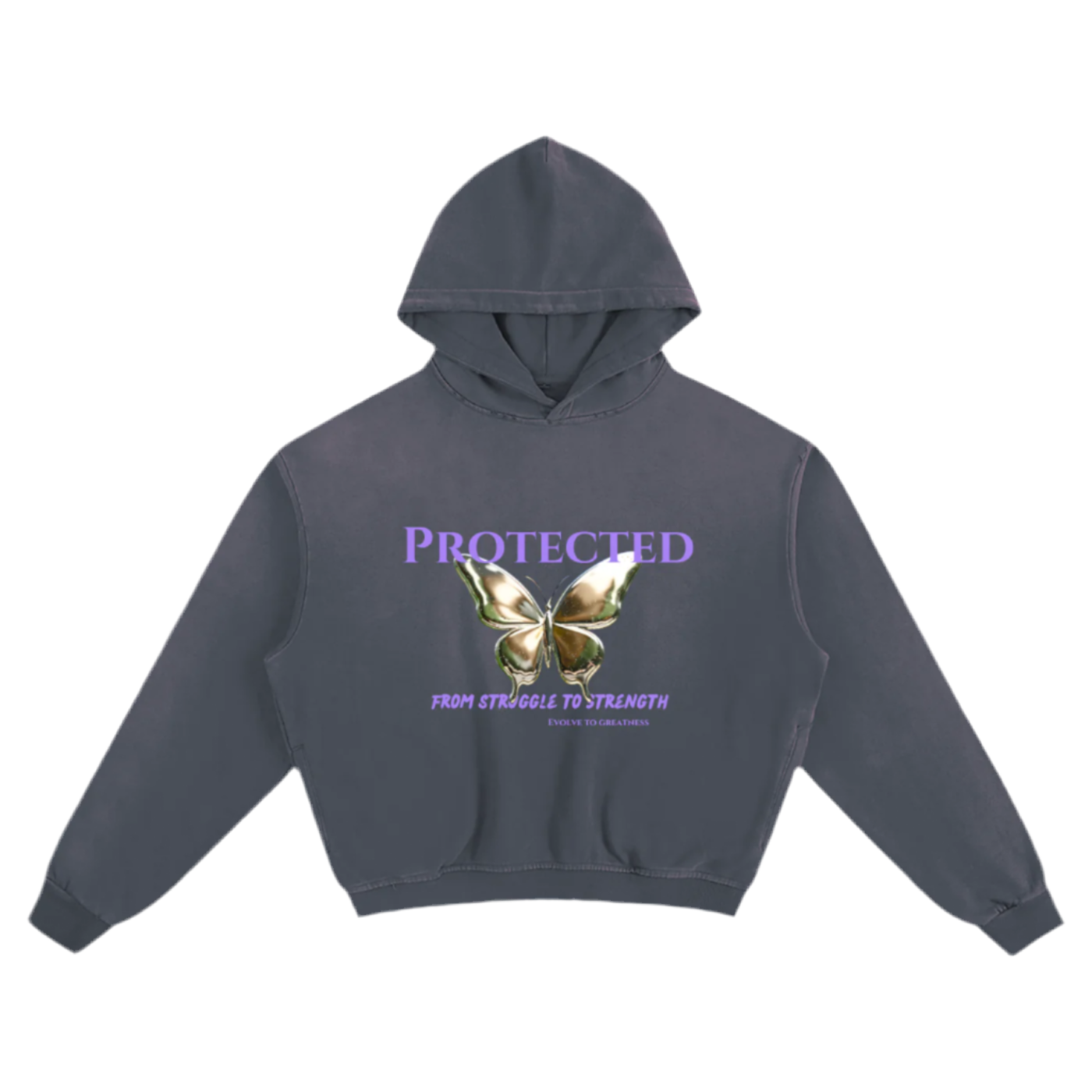 "Evolve To Greatness" Chrome Butterfly Hoodie