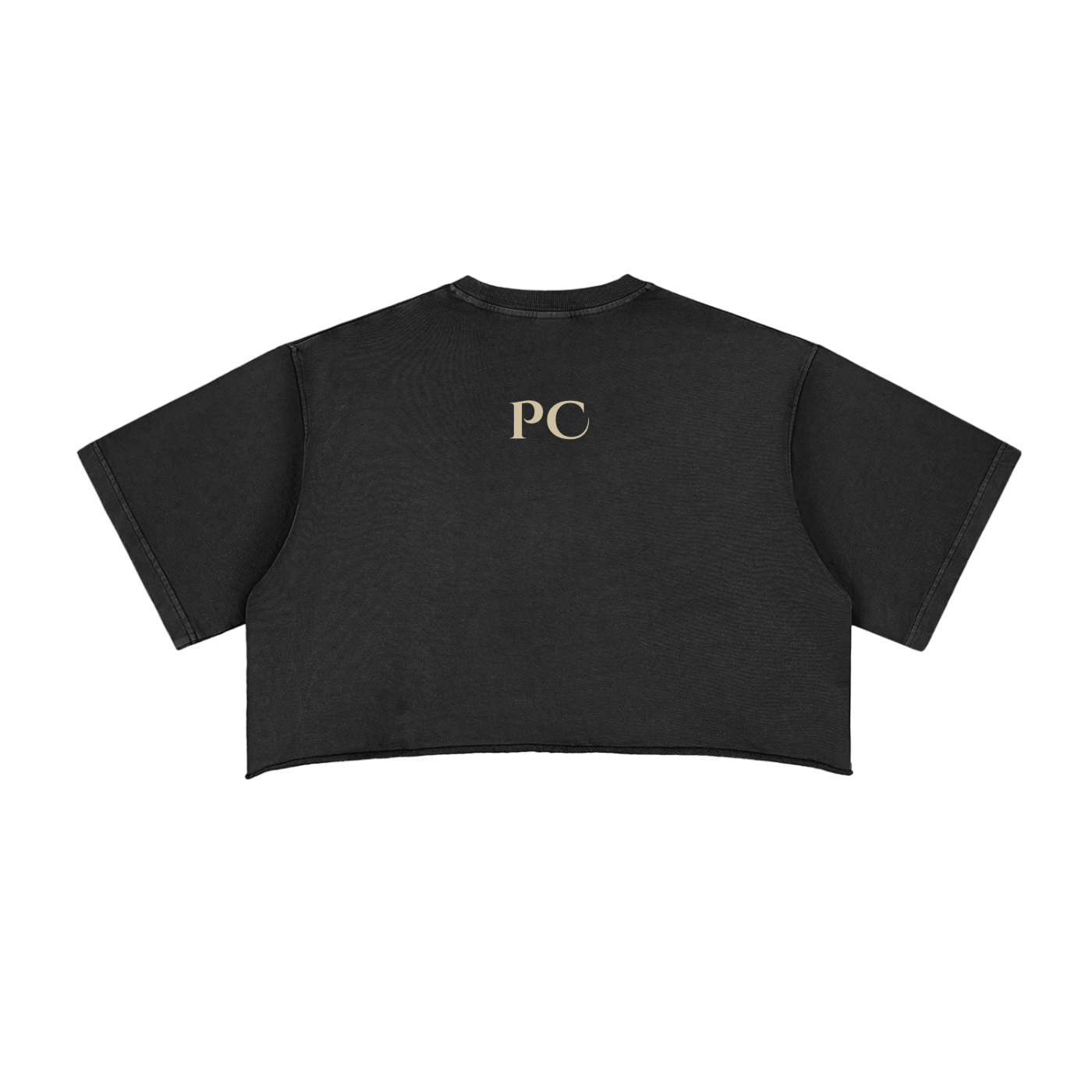 “DISCIPLINE” Raw Edge Cropped Tee