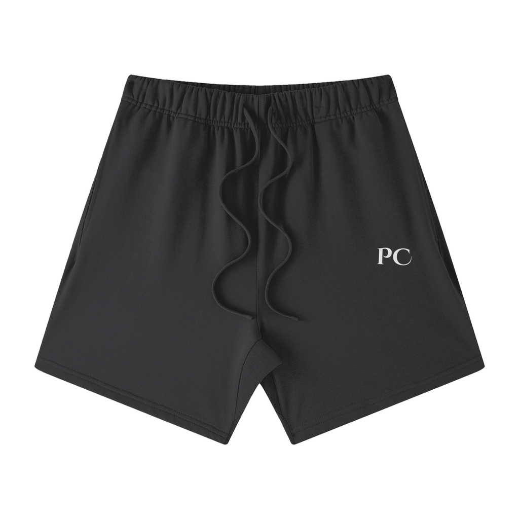 Streetwear Unisex Heavyweight Earth Tone Loose Fit Cotton Shorts