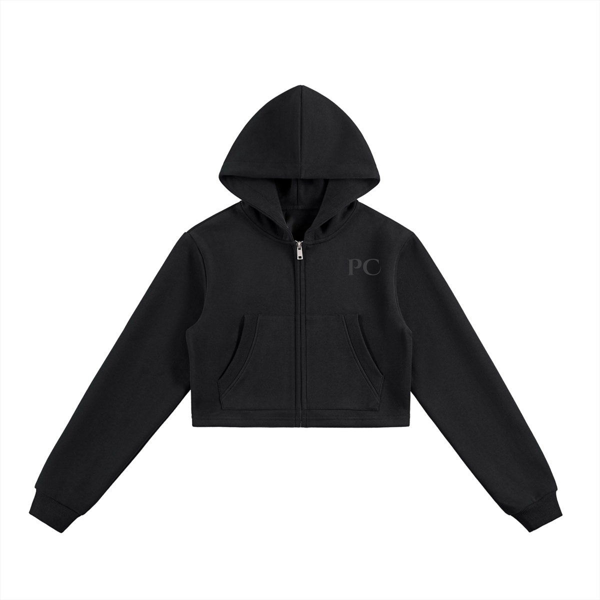 PC Cropped Zip-Up Hoodie – Protected Collective