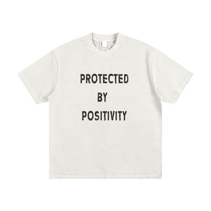 “Protected by Positivity”Heavyweight Vintage Tee