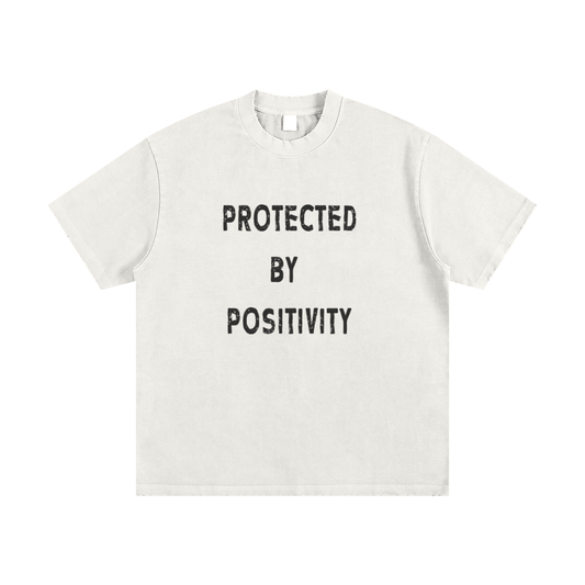 “Protected by Positivity”Heavyweight Vintage Tee