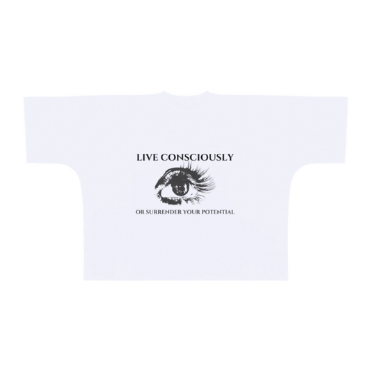 "Live Consciously" Oversized Tee