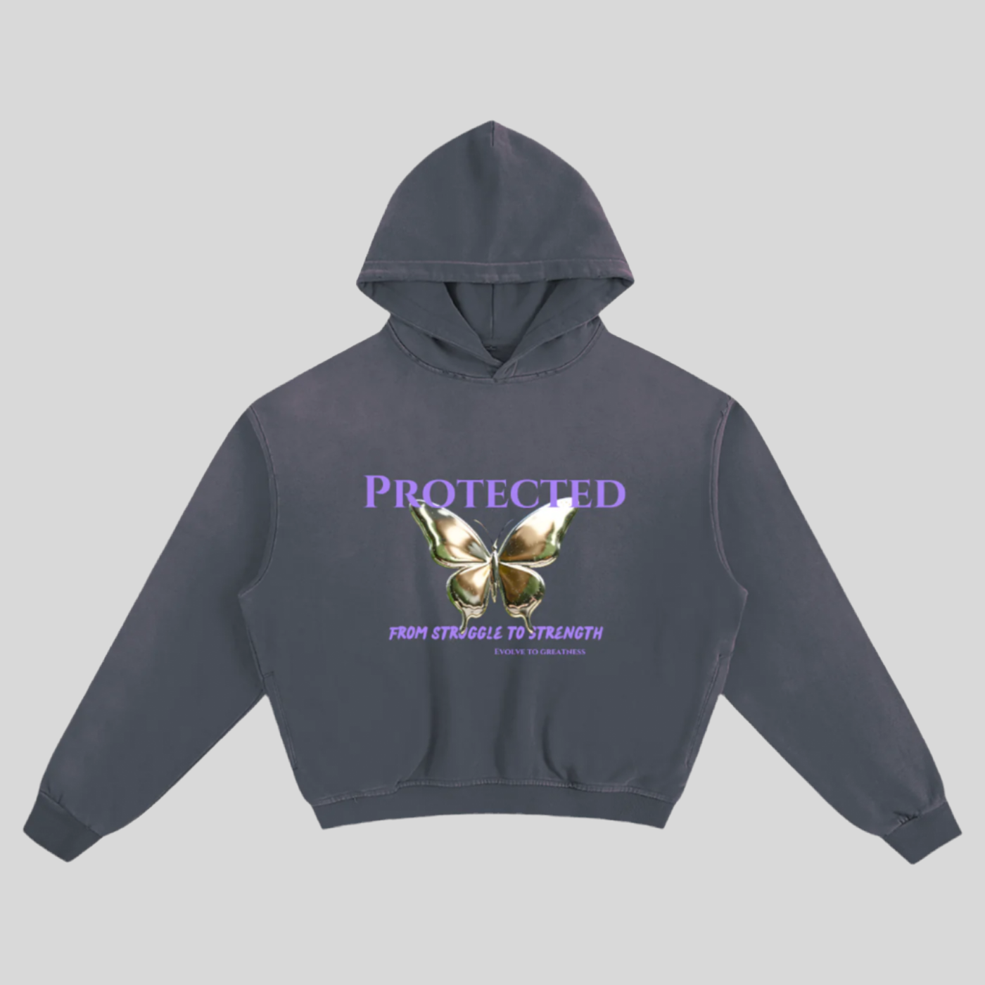 "Evolve To Greatness" Chrome Butterfly Hoodie