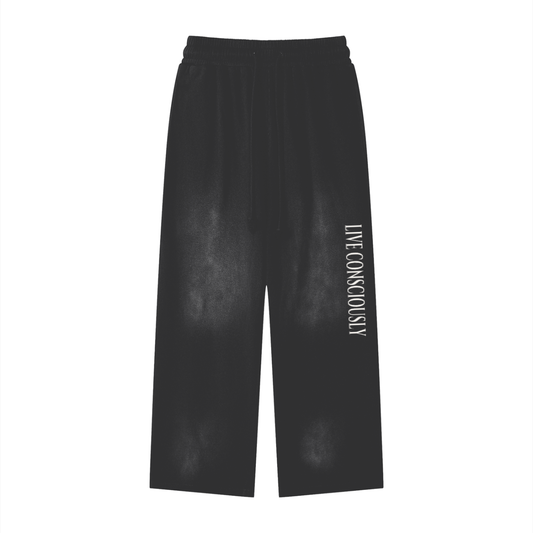 "LIVE CONSCIOUSLY" Athleisure Sweatpants