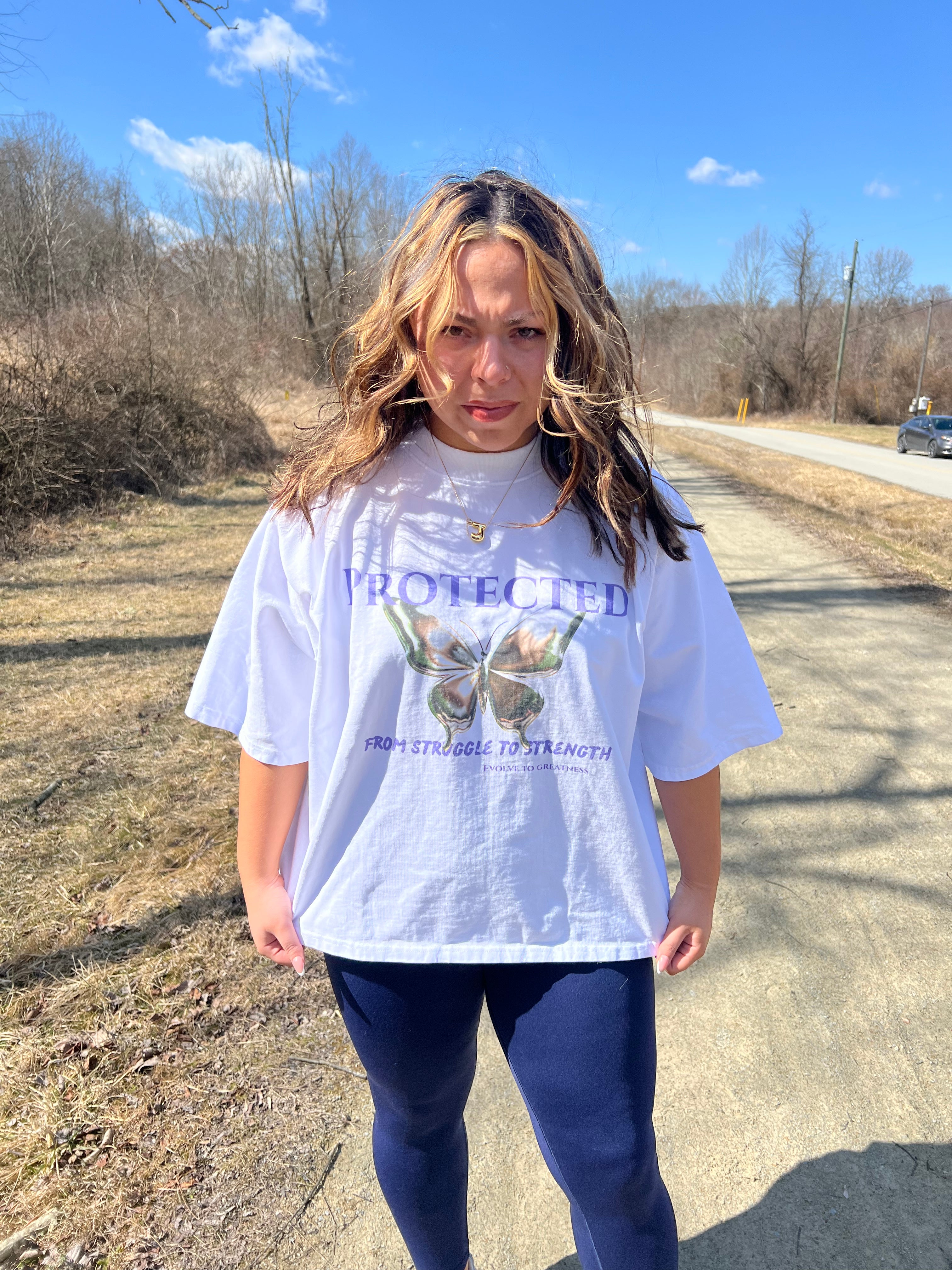"EVOLVE TO GREATNESS" Oversized Box Tee