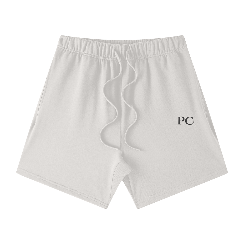 Streetwear Unisex Heavyweight Earth Tone Loose Fit Cotton Shorts