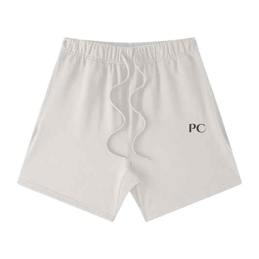 Streetwear Unisex Heavyweight Earth Tone Loose Fit Cotton Shorts