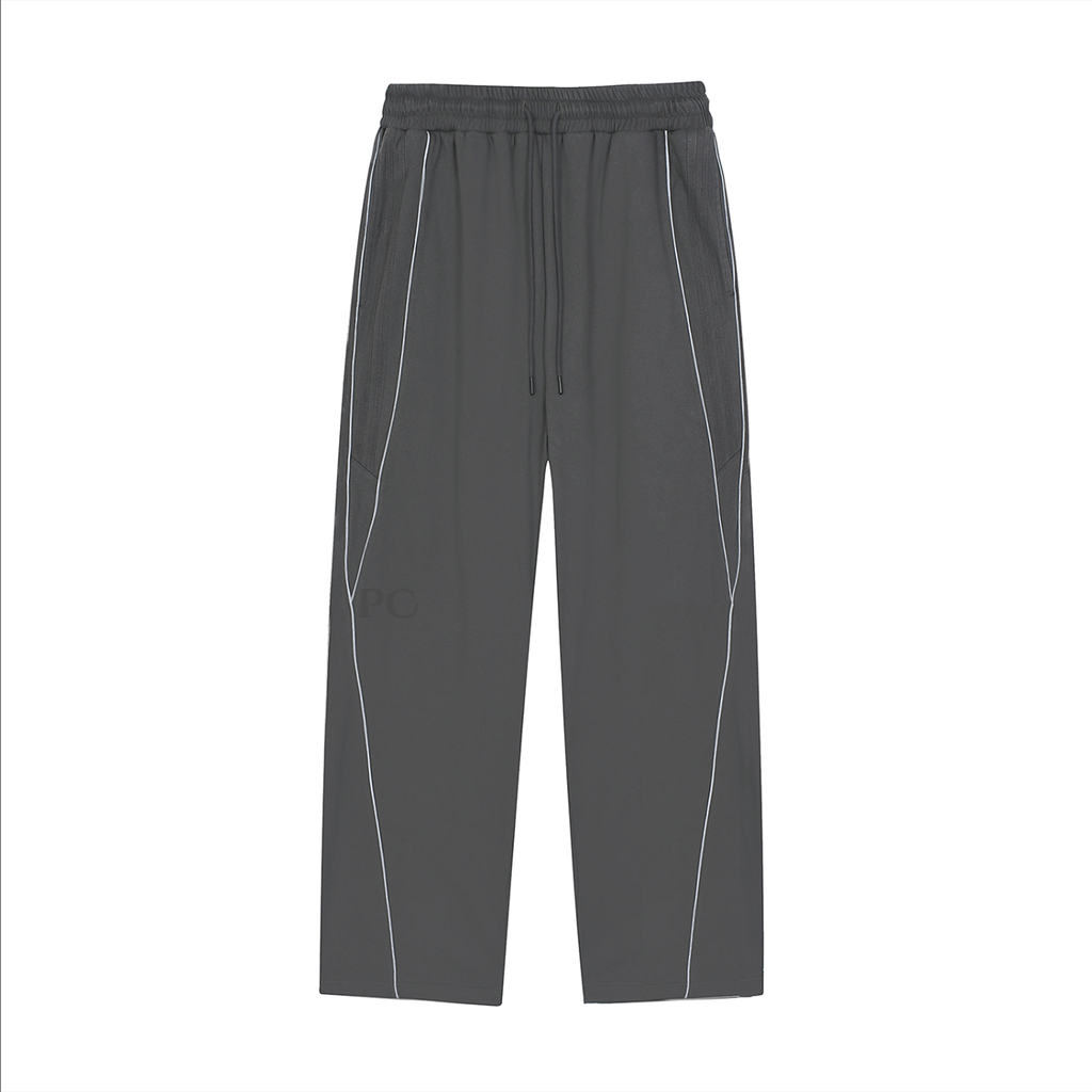 Reflection Striped Straight-Leg Sweatpants