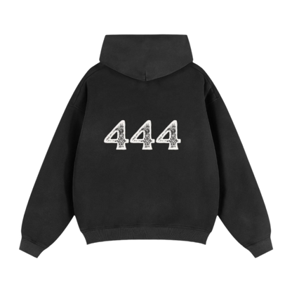 "444" Zip-Up Hoodie