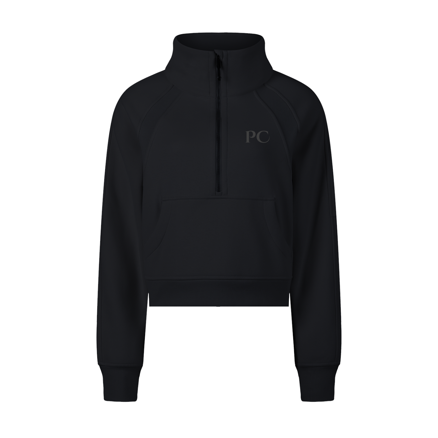 PC Cropped Half-Zip Sweatshirt