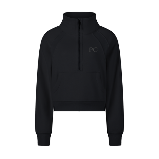 PC Cropped Half-Zip Sweatshirt