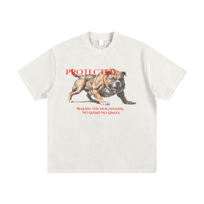 "No Leash No Limits" Heavyweight Vintage Tee