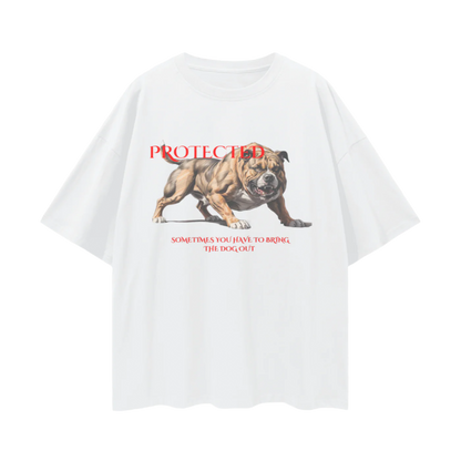 "No Leash No Limits" Drop Shoulder Tee